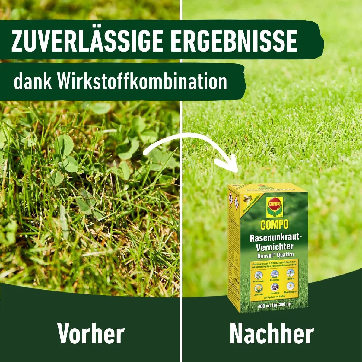 GARDEN Désherbant jardin Gazon Compo 400ml